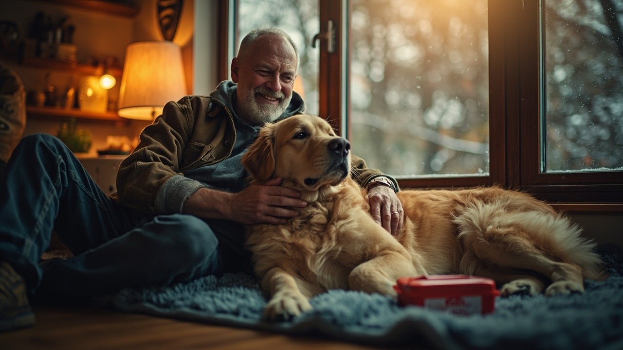 Erste Hilfe Hund Symbolbild